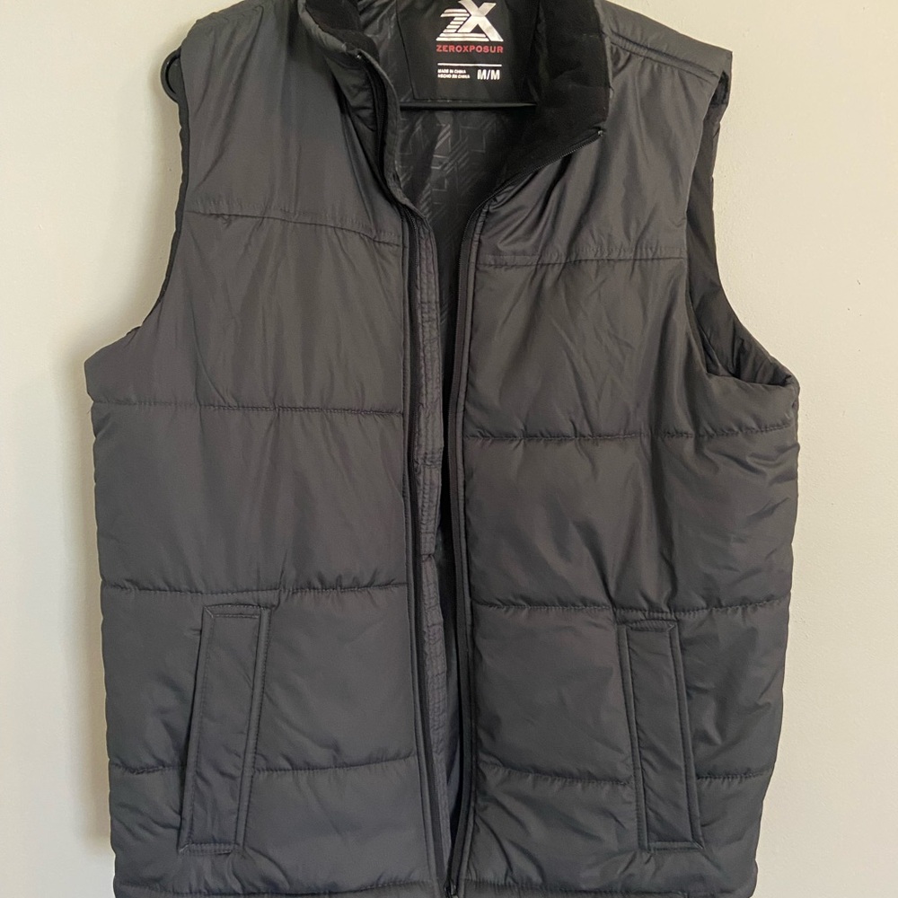 ZeroXposur Men's Charcoal Puffer Vest